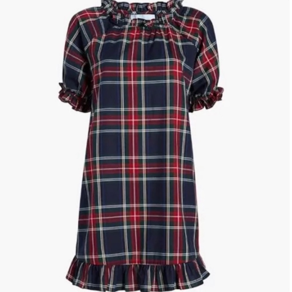 Hill house Home Navy Tartan Katherine Nap Dress